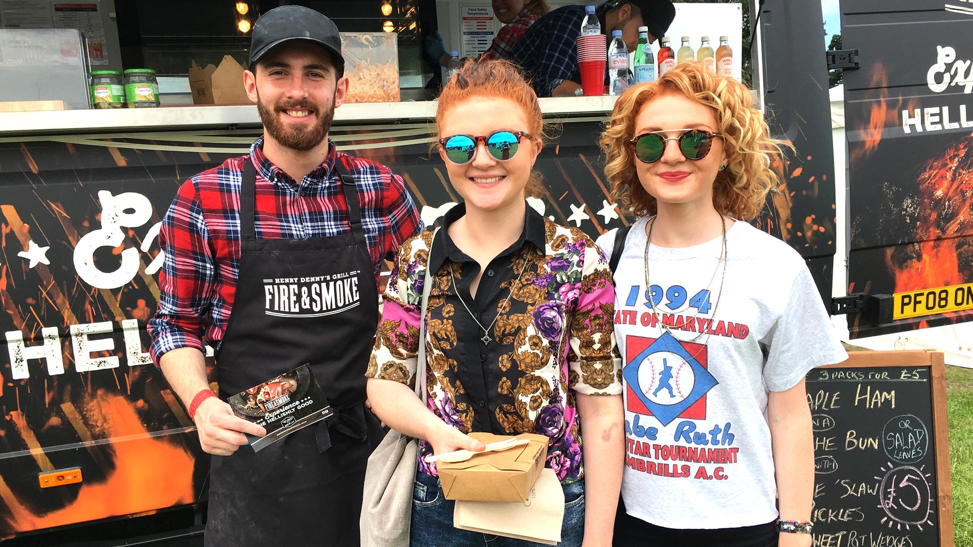 Hot food sampling at Food Festivals