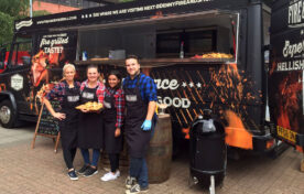 Hot food sampling truck for hire by iMP