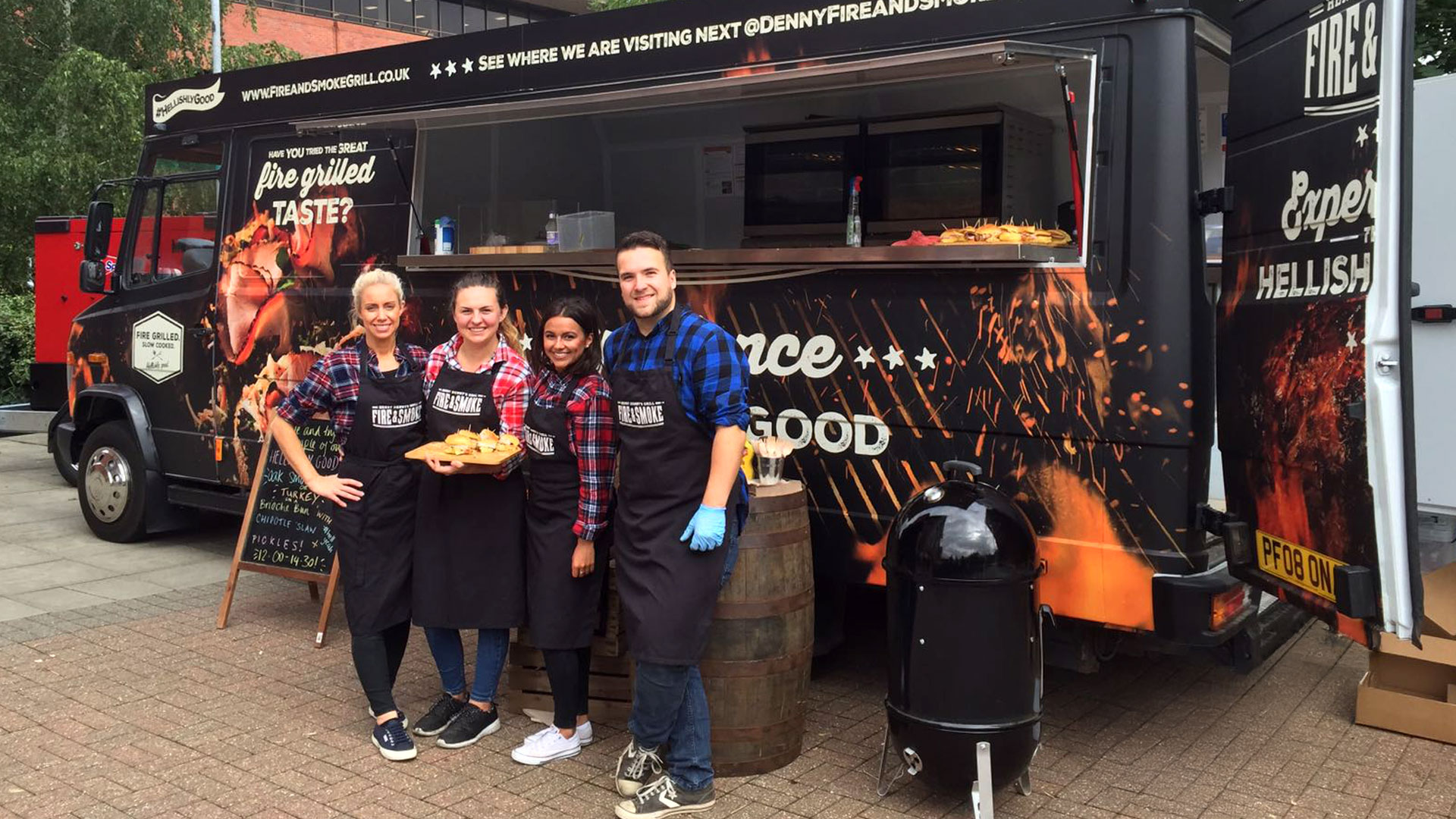 Hot food sampling truck for hire by iMP