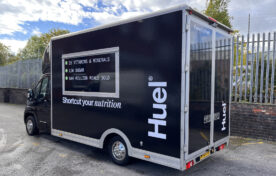 Huel sampling van tour by iMP