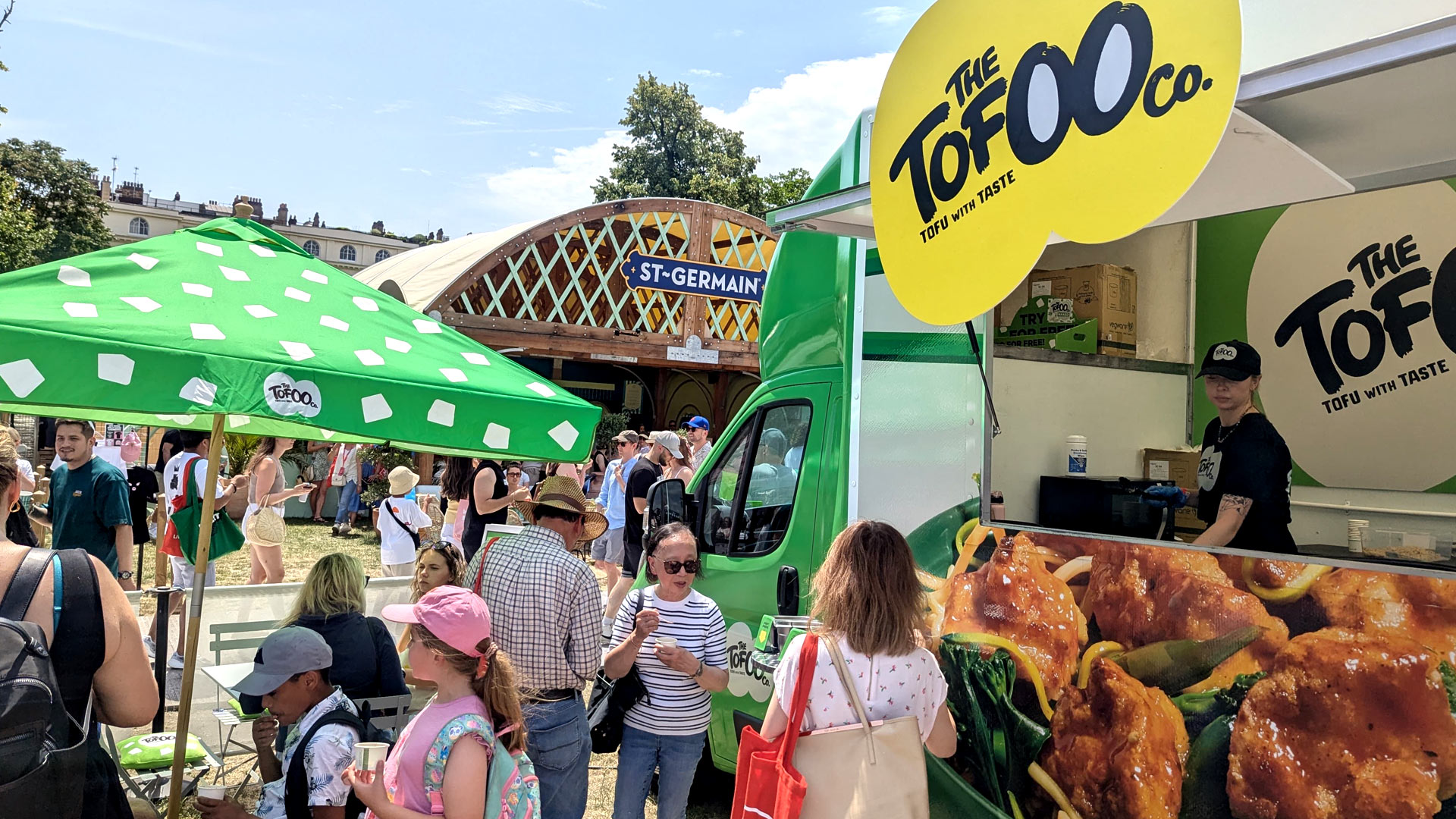 Tofoo Summer Sampling at a food festival