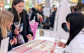 iMP brand ambassadors showing Euthymol Toothpaste products to shoppers at Westfield London