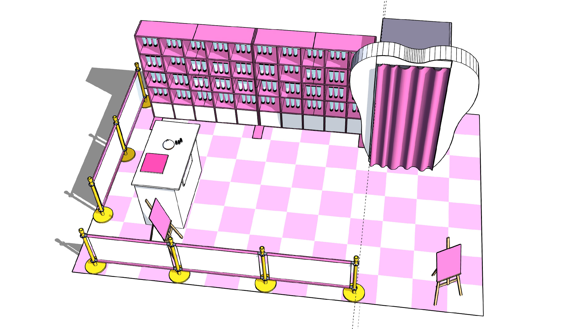 Euthymol Toothpaste sampling pop up stand design