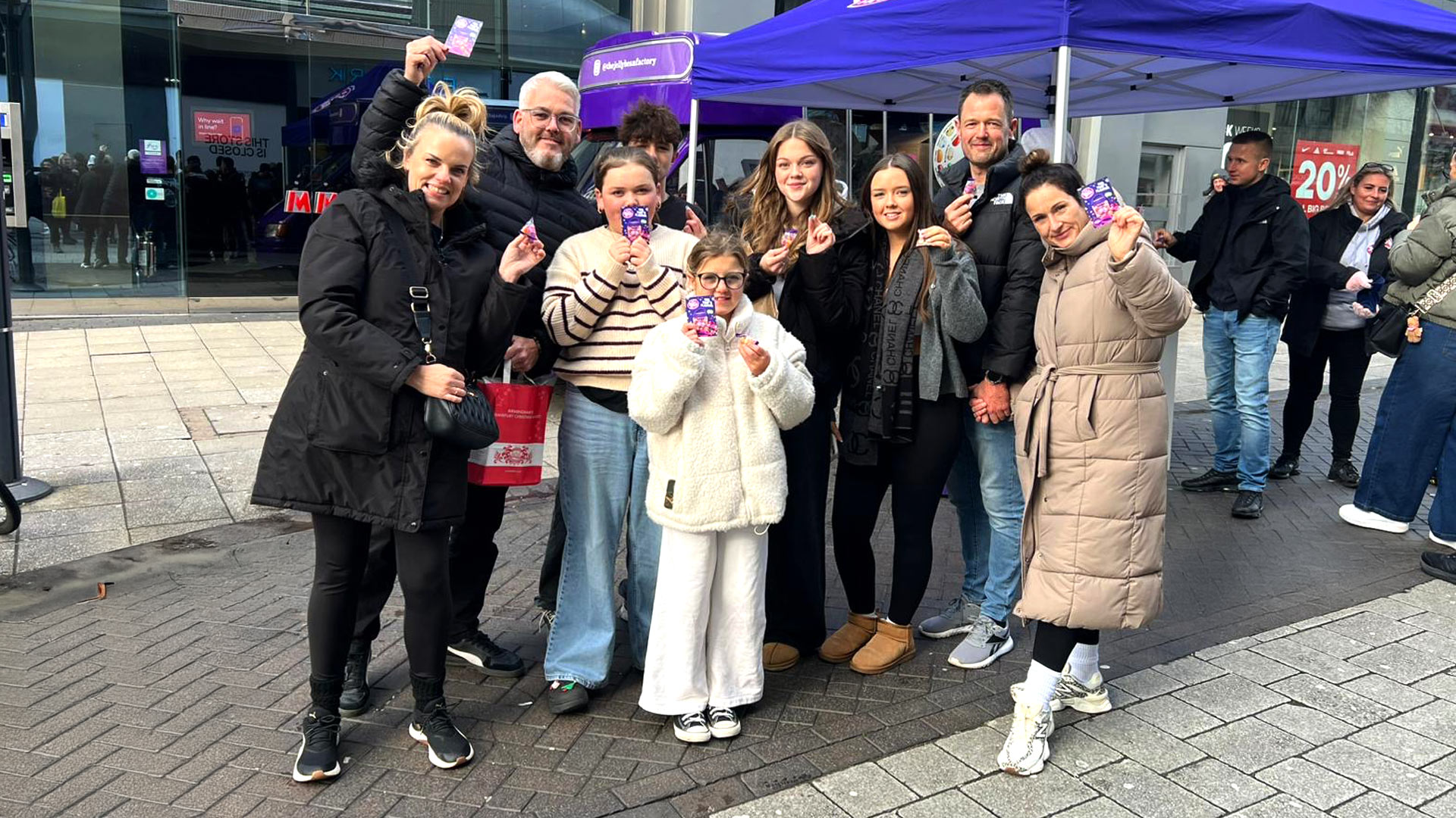 Consumer sampling in Leeds for The Jelly Bean Factory