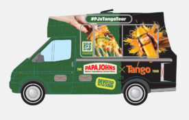 Papa Johns x Tango ice cream van design