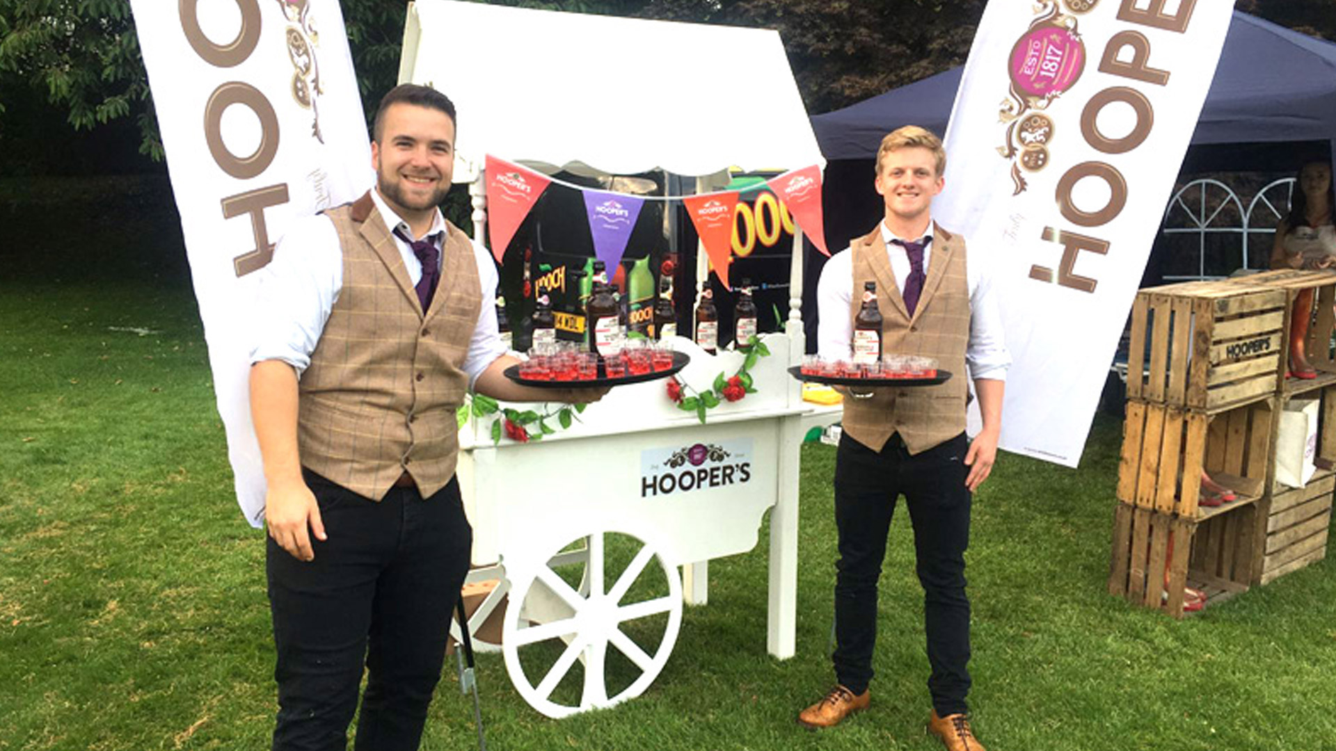 Retail expo drinks and FMCG sampling for Hooper's, part of the GBL group of brands