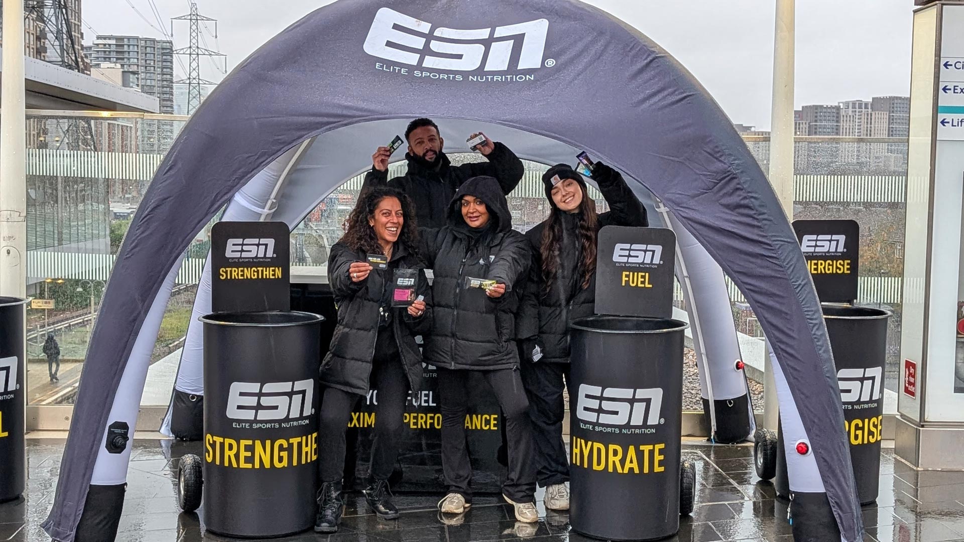 Product sampling campaign for ESN at HYROX events