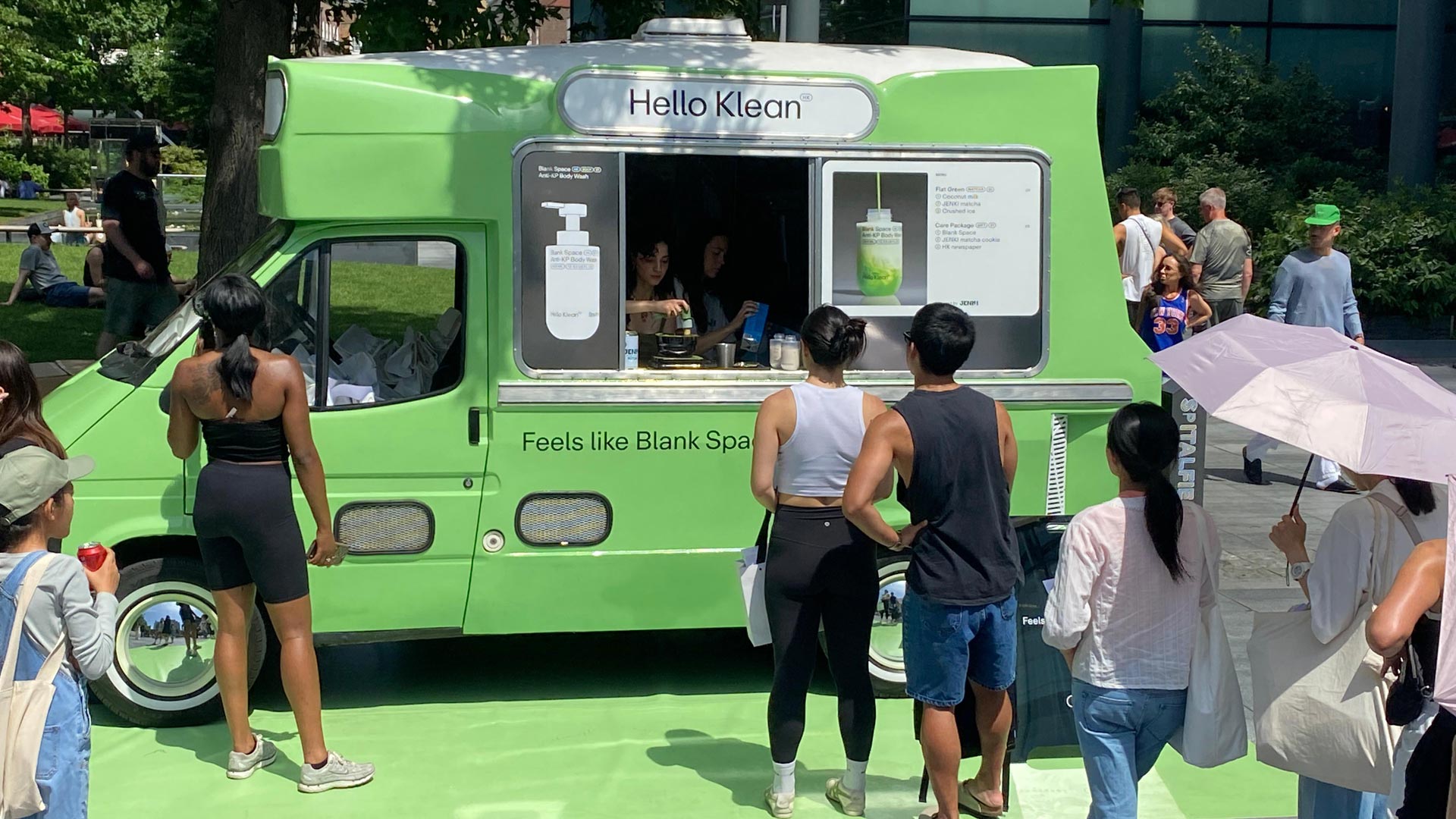 Customers queueing for Jenki Matcha