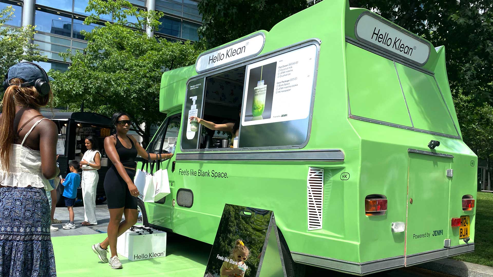 Hello Klean x Jenki matcha collab brand experience