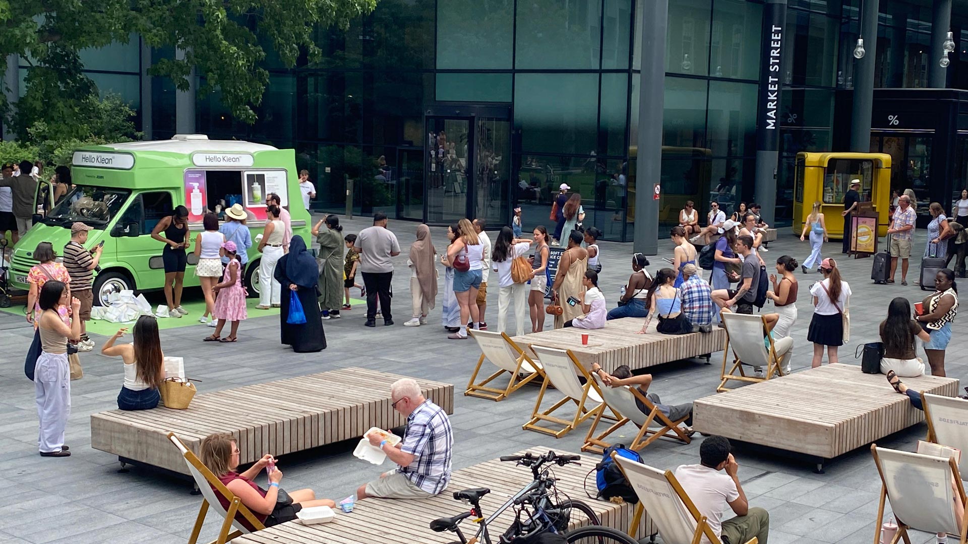 Bishops Square London promo space for promo vehicles