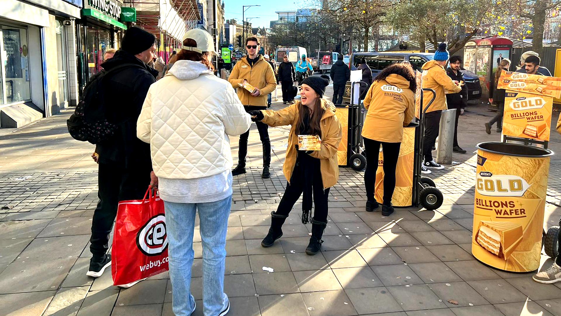 High street product sampling across the UK