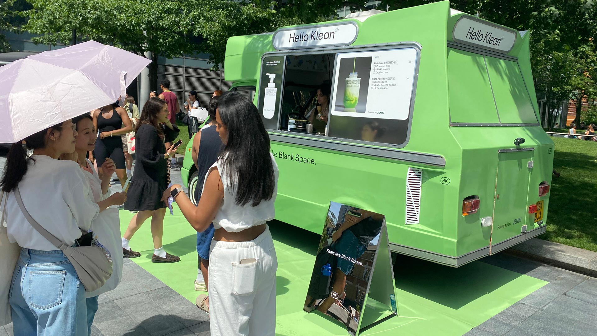 Jenki Matcha coffee van brand experience