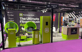 Pure Energy Music exhibition stand design installation