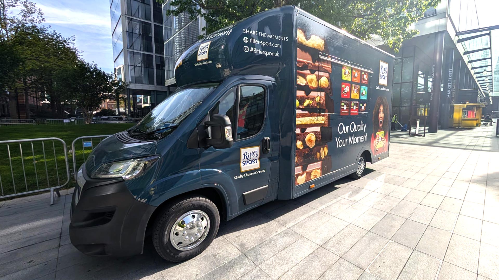 The Ritter Sport sampling van