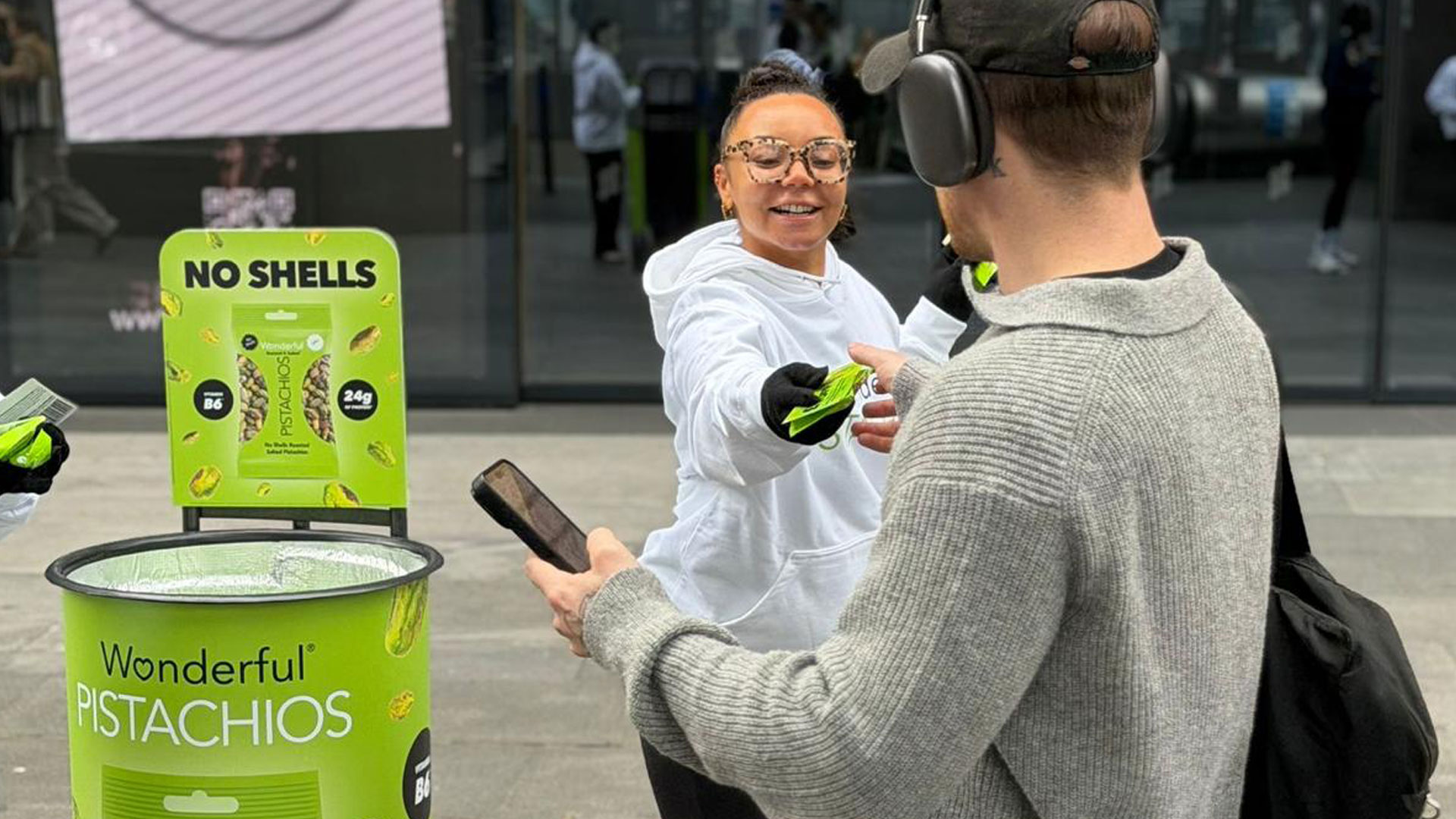 Street sampling in London with sampling bins