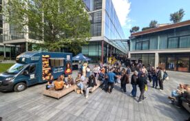 Ritter Sport experiential sampling in Bishops Square London