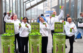 Street sampling to commuters in London for Wonderful Pistachios