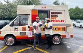 iMP's branded ice cream van on tour for pringles x Burger King retail sampling