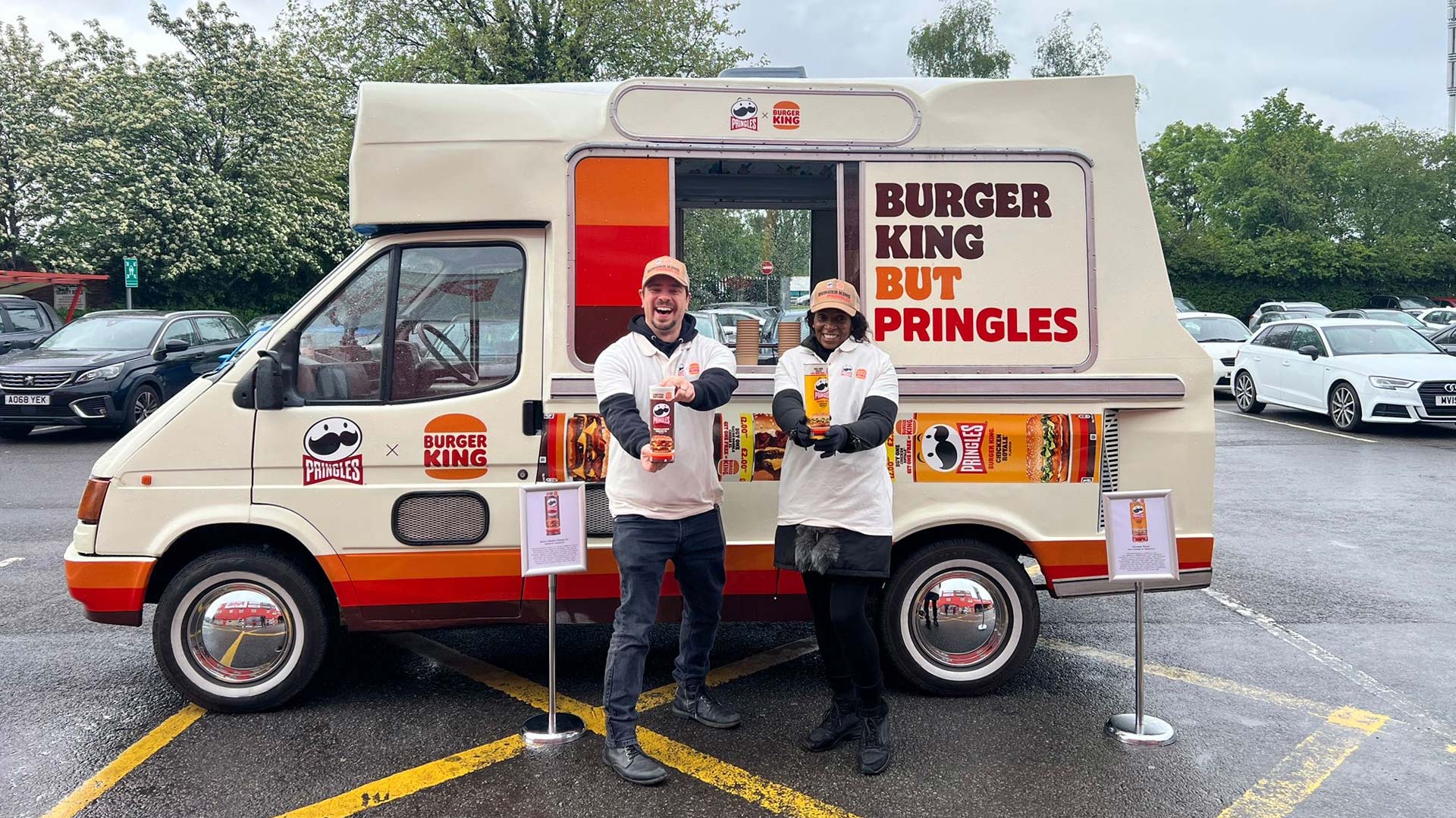 iMP's branded ice cream van on tour for pringles x Burger King retail sampling