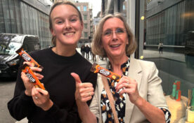 Sampling Mcvitie's Club to consumers in London