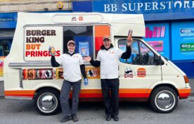Pringles x Burger King outside retail and convenience stores