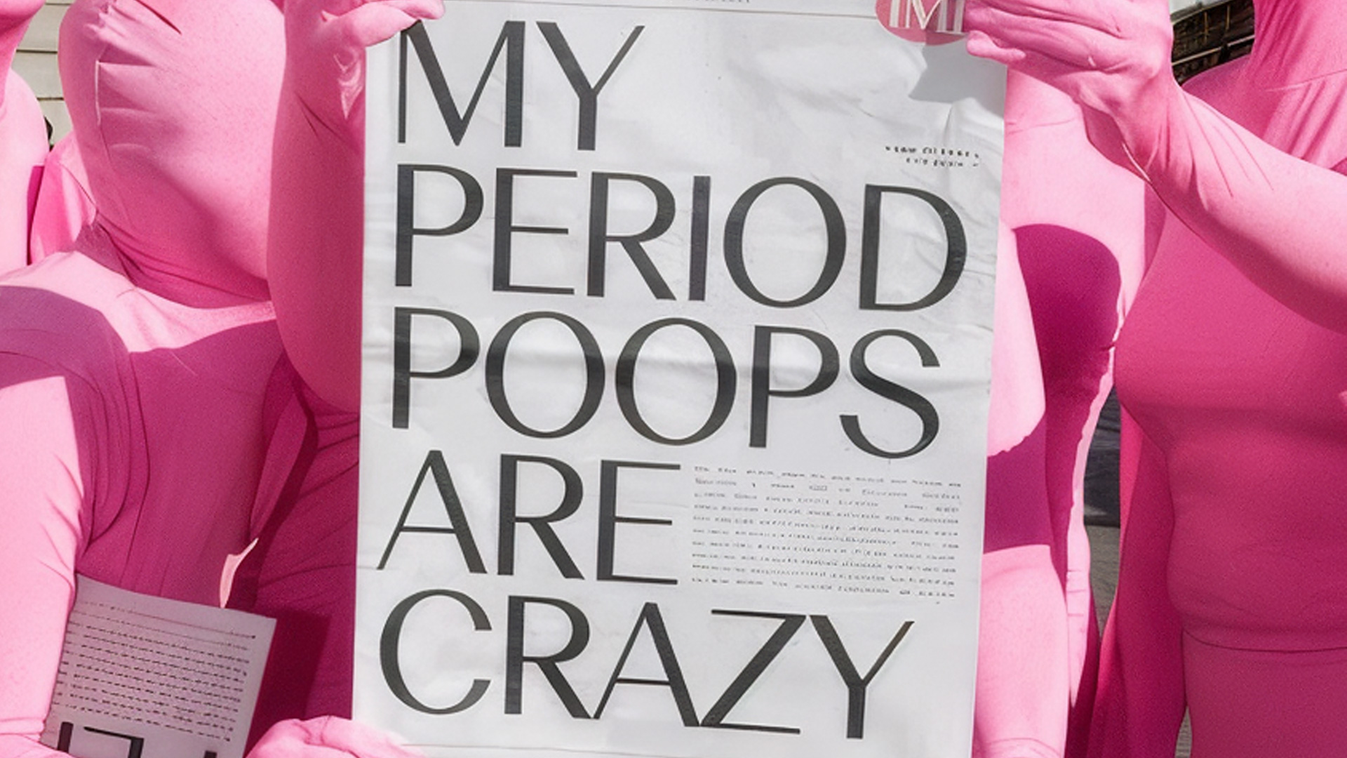 Flo App period poops newspaper stunt in London by iMP