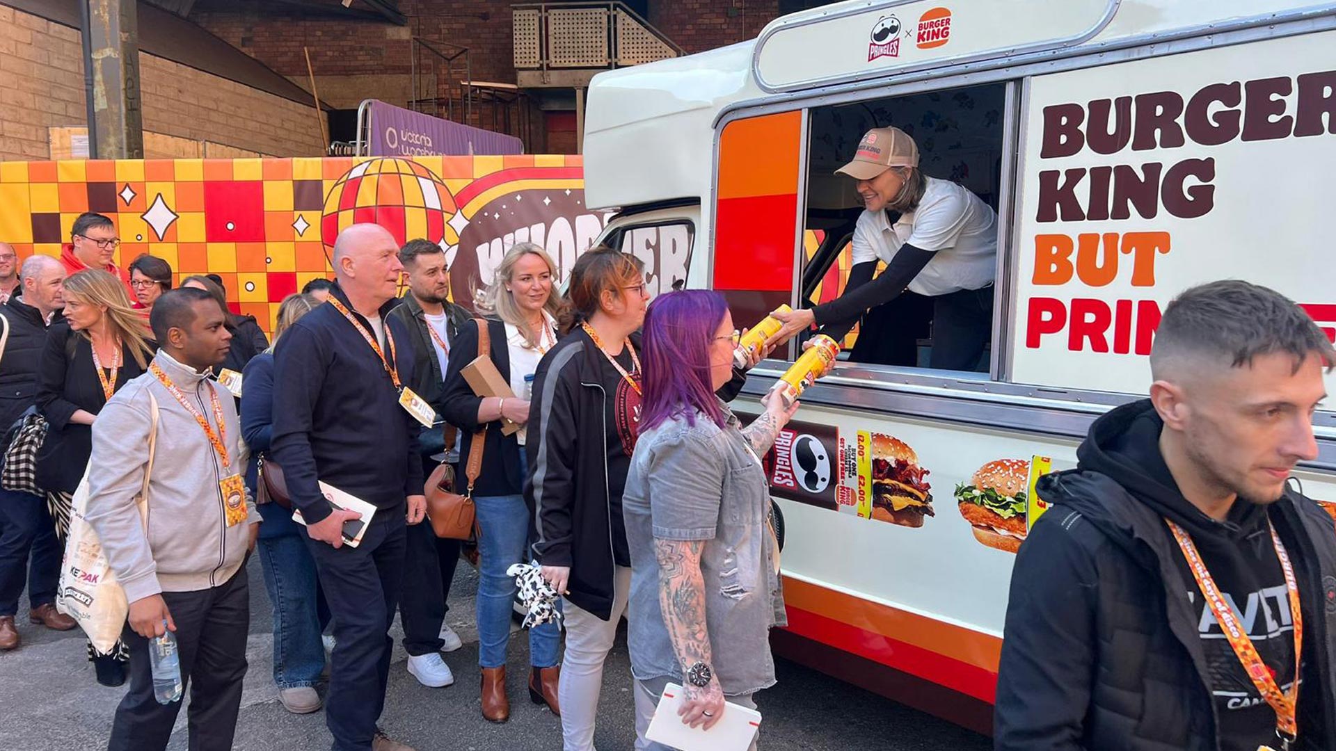 FMCG retail and convenience product sampling tour for Pringles x Burger King.