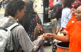 FMCG street sampling campaign in London for Mcvitie's