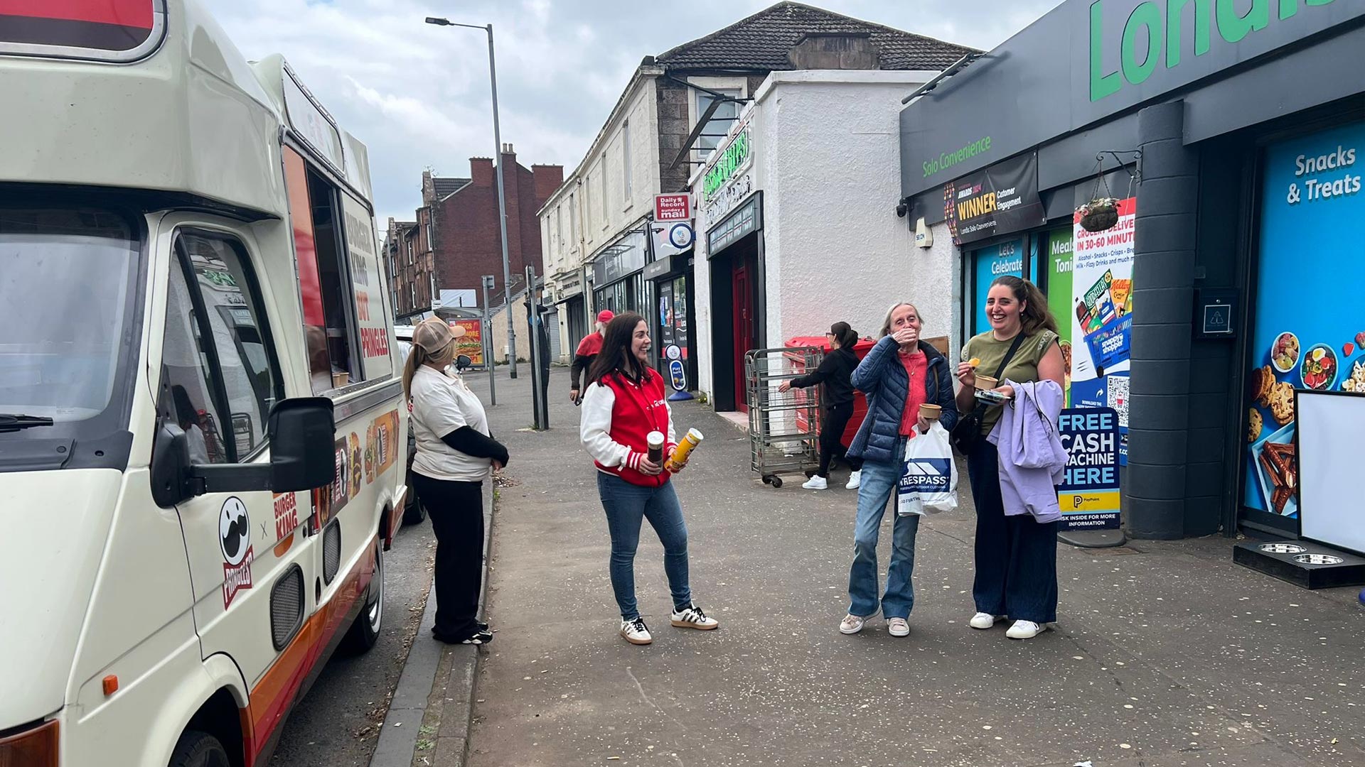 Londis convenience store sampling tour for Pringles x Burger King