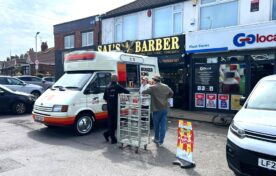 Go Local retail sampling tour with branded ice cream van
