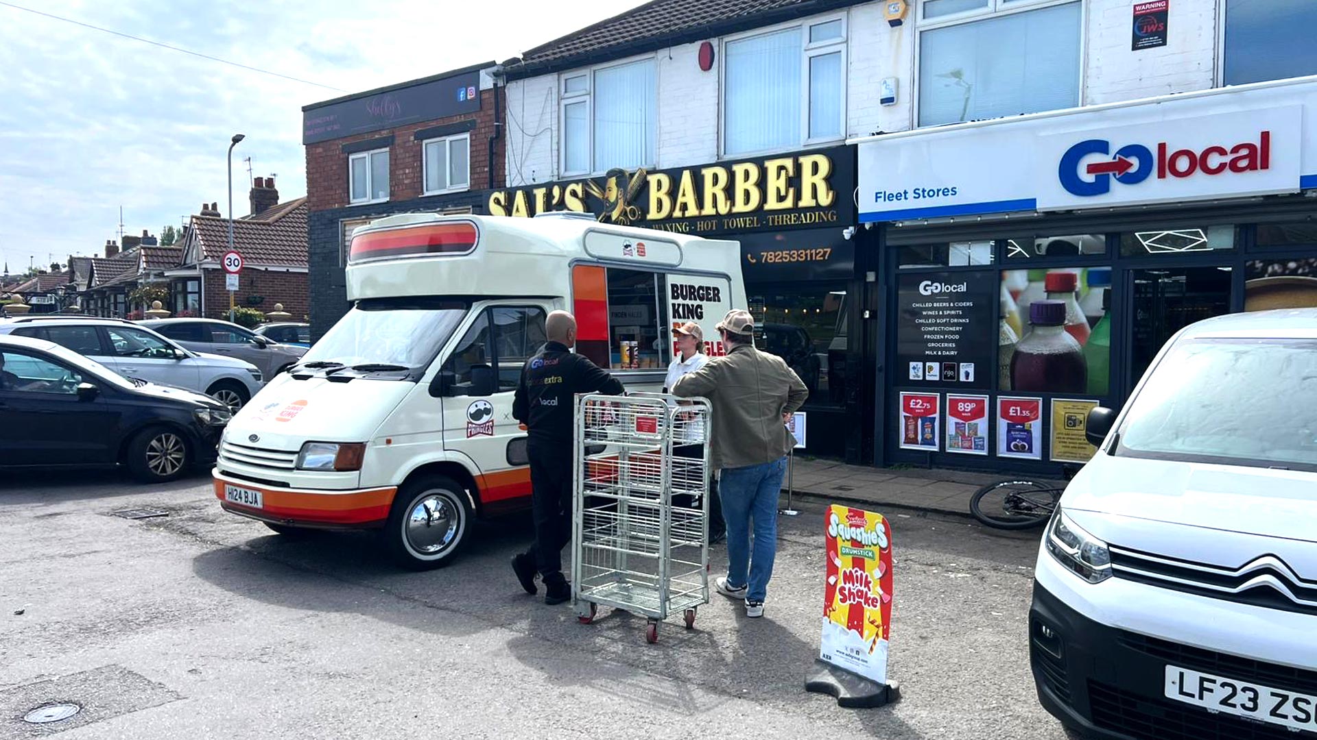 Go Local retail sampling tour with branded ice cream van