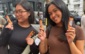 Happy customers in London for McVitie's FMCG street sampling campaign by iMP